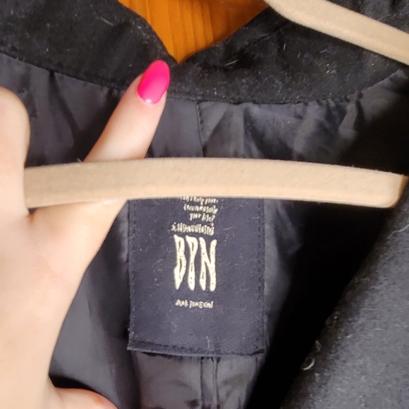 Black Peace Now Wool coat J Rock Visual Kei - Picture 2 of 4